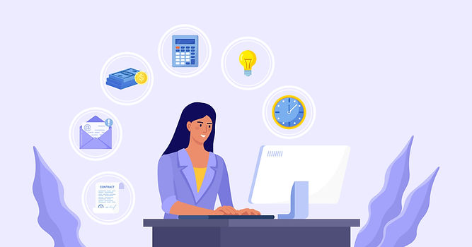 Manager qui gère de multiples tâches sans stress