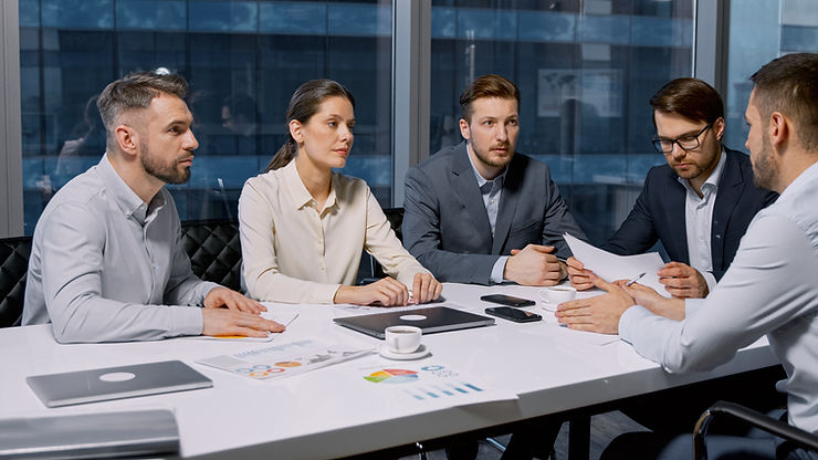 Réunion d'équipe en entreprise